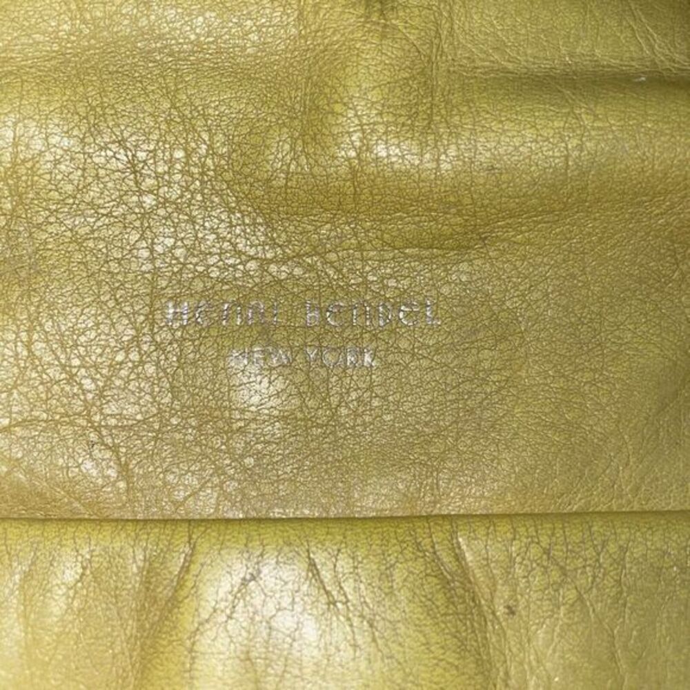 Henri Bendel‎ Bright Yellow Leather Crossbody Bag  Handbag 11"x11" - Picture 7 of 14